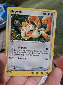 Meowth 013 Black Star Promo E-Reader 2003 Vintage Pokemon Card LP RARE - Image 1