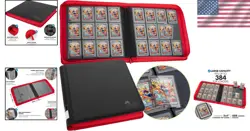 Elegant 12 Pocket Trading Card Binder with Water-Resistant Cover - 384 Capacity - Image 2