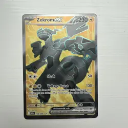 Zekrom EX 158/086 Black Bolt English Pokemon Card NM - Image 1