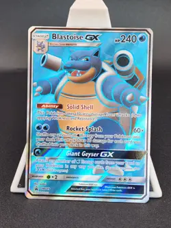 Blastoise GX SM189 - Black Star SM Promo - Full Art Ultra Rare Pokemon Card - NM - Image 1