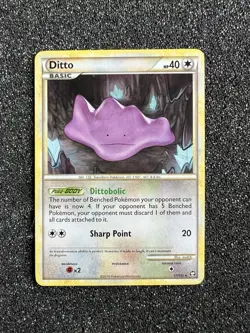 Pokemon TCG Ditto Card 17/102 Triumphant HGSS 2010 Rare NM+ - Image 1