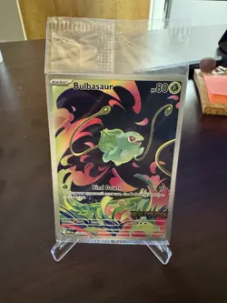 Pokemon TCG Mega Evolutions Stamped Promo Card - Bulbasaur 133/132 - NM - SEALED - Image 1