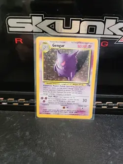 Gengar Holo Rare 5/62 Fossil Set WOTC 1999 Vintage Pokemon Card - MP Condition - Image 1