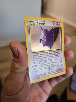 Gengar Holo Rare 5/62 Fossil Set WOTC 1999 Vintage Pokemon Card - MP Condition - Image 3
