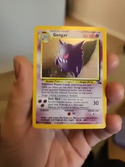 Gengar Holo Rare 5/62 Fossil Set WOTC 1999 Vintage Pokemon Card - MP Condition - Image 4