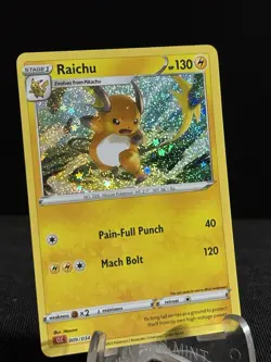 Classic Collection CLC 009/034 RAICHU holo foil Pokemon Card Cosmo Rare #30 - Image 1