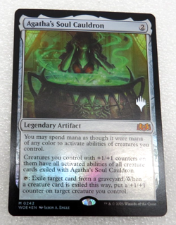 MTG Magic The Gathering Agatha’s Soul Cauldron Foil Promo Wilds Of Eldraine Card - Image 1