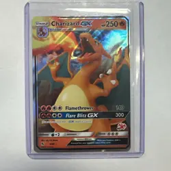 Pokemon TCG Charizard GX Holo Ultra Rare Card Hidden Fates 9/68 - Image 1