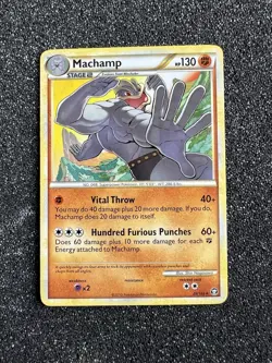 Pokemon Card: Machamp 26/102 HGSS Triumphant Set Rare! NM - Image 1
