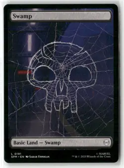 Swamp (0191) Marvel's Spider-Man Regular NM Magic MTG - Image 1