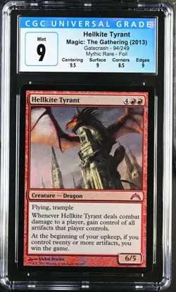 HELLKITE TYRANT Gatecrash Foil Mythic CGC 9 MTG [Nostalgium] - Image 1