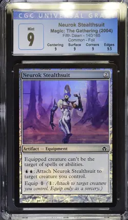 NEUROK STEALTHSUIT Fifth Dawn Foil C CGC 9 Q+ MTG [Nostalgium] - Image 1