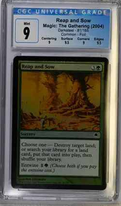 REAP AND SOW Darksteel Foil C CGC 9 Q++ MTG [Nostalgium] - Image 1