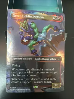 MTG - FOIL Green Goblin, Nemesis (Borderless) - Spider-Man (SPE) -e513 - Image 1