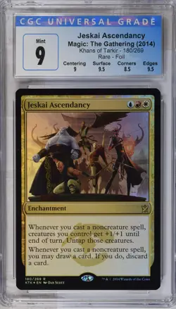 JESKAI ASCENDANCY Khans of Tarkir Foil Rare CGC 9 MTG [Nostalgium] - Image 1