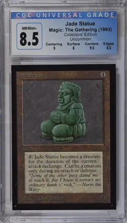 JADE STATUE Collectors Ed U CGC 8.5 MTG [Nostalgium] - Image 1