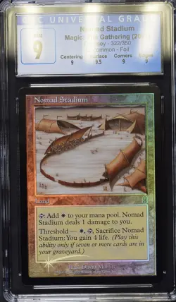 NOMAD STADIUM Odyssey Foil U CGC 9 Q+ MTG [Nostalgium] - Image 1