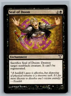 Magic MTG Dissension 4x Seal of Doom #53/180 TCG CCG Playset - Image 1