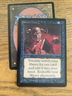 Demonic Tutor MTG sticker cEDH - Image 1