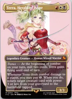 Terra, Herald of Hope (Borderless) 204 Commander: FINAL FANTASY NM MTG - Image 1