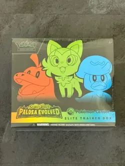 Paldea Evolved Pokemon Center Elite Trainer Box - Sealed - ETB - Pokemon TCG - Image 1