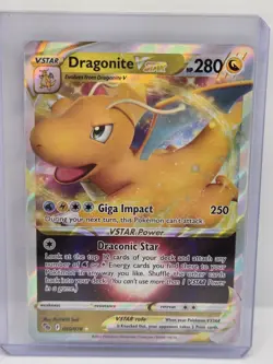 Pokemon TCG Dragonite VSTAR Pokemon GO 050/078 Holo Ultra Rare - Image 1