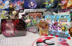 14 Sealed Pokemon Booster Pack Lot 151 WHITE FLARE BLACK BOLT DESTINED RIVAL Tin - Image 1