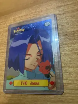 1999 Topps Pokemon Series 1 TV Animation TV10 James Foil Blue Logo NM - Image 1