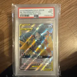 2019 POKEMON SUN & MOON HIDDEN FATES FULL ART/MOLTRES ZAPDOS ARTICUNO GX PSA 9 - Image 1