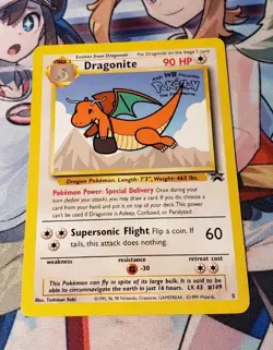 Pokemon Dragonite Black Star Promos #5 Wizards of the Coast WB First Movie NM/LP - Image 2