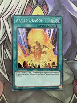 MP22-EN029 Armed Dragon Flash Rare 1st Edition NM Yugioh Card - Image 1