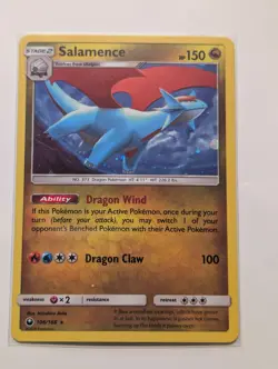 2018 Salamence 106/168 Pokemon TCG SM Celestial Storm Holo Rare Card NM-Mint - Image 1