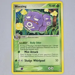 Weezing 33/113 Delta Species Rare Vintage Pokemon Card TCG English LP - Image 1