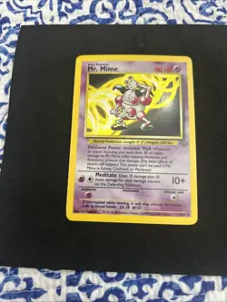 Pokemon TCG Mr. Mime Jungle Holo Rare Card 6/64 - Image 1