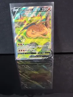 Pokemon TCG Charizard v SWSH260 Sword & Shield Promo Card Near Mint Condition - Image 1