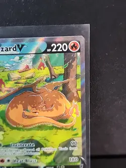 Pokemon TCG Charizard v SWSH260 Sword & Shield Promo Card Near Mint Condition - Image 3