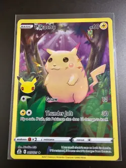 Surfing, Flying, V & Vmax, Full art Pikachu Card Set Pokemon TCG Celebrations NM - Image 1