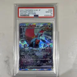 PSA 10 Roaring Moon ex 090/066 Ancient Roar SAR Japanese Pokemon Card GEM MINT - Image 2