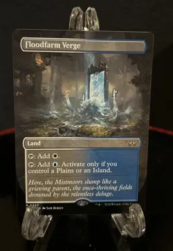 MTG Floodfarm Verge (Borderless) #330 Duskmourn: House of Horror NM - Image 1