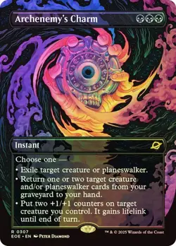 MTG - Archenemy's Charm - Borderless Foil - Edge of Eternities - Magic - Image 1
