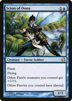 Scion of Oona MTG blue LP faerie blue magic card - Image 1