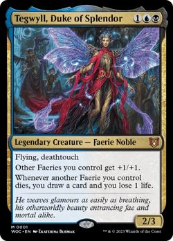 Tegwyll, Duke of Splendor Wilds of Eldraine Commander - Near Mint Foil - Image 1