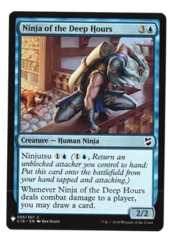 MTG The List - 1x Ninja of the Deep Hours - NM - Image 1