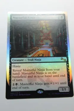 MTG Masterful Ninja x1-Foil -Unstable-Lightly Played - Image 1