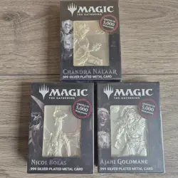 Magic the Gathering Limited Silver Plated Ingot x3 Goldmane Bolas Nalaar - Image 1