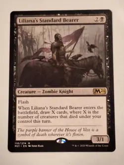 Liliana's Standard Bearer -Magic 2021 Core Set M21 Magic the Gathering MTG Nice! - Image 1