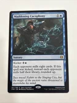 MTG - Maddening Cacophony - Zendikar Rising (ZNR) NMT - Image 1