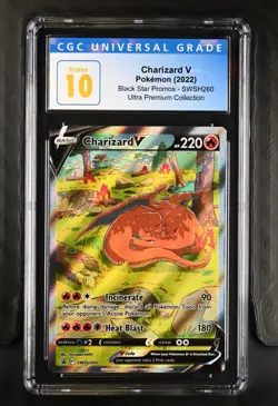 CGC Pristine 10 Charizard V #SWSH260 2022 Pokemon TCG Sword & Shield Promo - Image 1