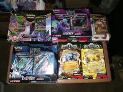Lot Of 18 Pokemon Theme Decks Sword & Shield Rebel Clash, Vivid Voltage, Calyrex - Image 3