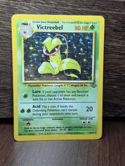 Pokemon TCG Victreebel Jungle 14/64 Holo Unlimited Vintage 1999 LP - Image 1